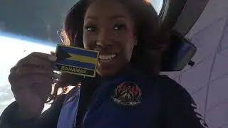 CHARLIE BAHAMA went to space to get this interview with AISHA BOWE, the  first BAHAMIAN into space
