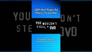 Anti-Piracy Ad which stole the music and font&hellip; #2000s #nostalgia #antipiracy #DVD