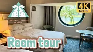 Walt Disney World Dolphin Hotel | Traditional Resort View w/ 2 Double Beds | Room Tour 2024 4K 60FPS