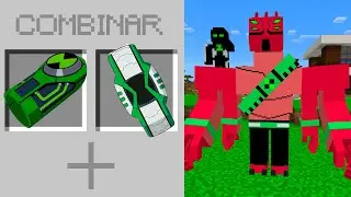 CRIEI UMA FUSÃO DE OMNITRIX NO BEN 10 MINECRAFT!
