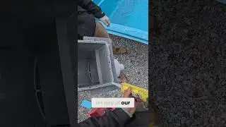 Mastering Silicone Sealing Pool Skimmer Install  #fiberglasspoolinstallation