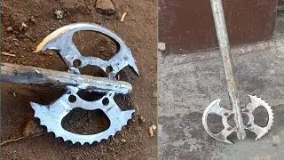 indian blacksmith making farsa axe || axe from motorbike sprocket ||  ss farsa || steel ka farsa