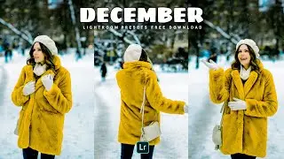 December Preset - Lightroom Mobile Presets | Snow Preset | Winter Preset | Free Dng Download