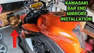 How to install Bar end Mirrors on your Kawasaki Motorcycle