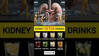 Top 8 Drinks to Detox Your Kidney #nutritiontips #kidneyhealth #shortsfeed
