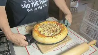 Our finished Pizza; Hawaiian, Ham & Pineapple, Canadian