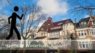 Der Geher in Hamburg: Winterhude, Lake Au&szlig;enalster, Rondeel