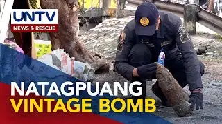 High explosive vintage bomb, narekober ng PNP sa Cainta, Rizal