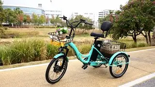 Electric Tricycle for Adults with 960Wh Removable Battery, Peak 1200W