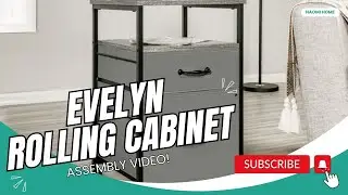 Secret to Effortless Furniture Assembly Revealed: Naomi Home | Evelyn Rolling Cabinet Assembly Video