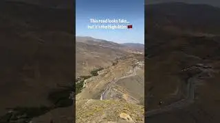 This road in Morocco doesn&rsquo;t even look real 🇲🇦🤯 #Shorts