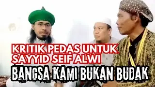 SOAL PRIBUMI, SAYYID SEIF ALWI DIKRITIK UST BAHRIL ULUM