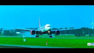 Air India 🇮🇳 boeing 777-300ER smooth landing ✈️😎😎💦💦💦💦🇮🇳🇮🇳💯💯💯💫💫💫😇😇😇✨️✨️✨️🎉🎉🎉😍😍