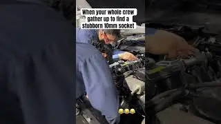 When the whole crew gathers to find that one 10mm socket 🔍💀&rdquo;
