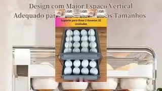 Suporte para Ovos 2 Gavetas 32 Unidades #suporte #gaveta #utensilios #utensiliosdomesticos #ovo