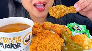 ASMR FRIED CHICKEN (CRUNCHY EATING SOUNDS)