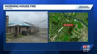 Houma house damaged after fire