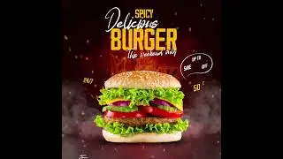 Sizzle & Share: Burger Bliss Animated Social Media Post  #aftereffectslogo #mlbb #motiongraphics