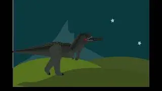 Prueba de animaci&oacute;n de un dinosaurio dc2 #animacion #prueba #dinosaurios [Leonel Cruz