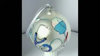 Nurse or Doctor Glass Ball Christmas Ornament - K-586-100
