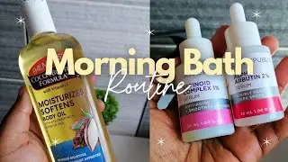 Morning Bath Routine | Selfcare | Smell Good All Day 🎀