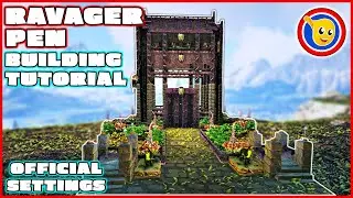 Ark: How To Build A Ravager Pen | Building Tutorial | Official Settings