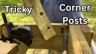 Проблемы установки угловых стоек террасы #diy #woodworking #diydeck #deckrenovation #deckbuilding