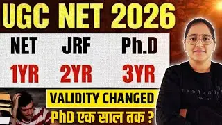 UGC NET June 2026 | UGC NET Validity For NET, JRF & PhD 2026 | UGC NET Update😱 #ugcnet 