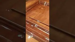 #viralvideo Pu Polish #Emporio gold ultra Clear Gloss luxury wood #polish #Asian paint ￼ #reel #vlog
