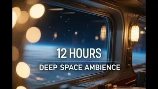 12 Hours Space Cabin Ambience 🌌 | Deep Space Window View for Sleep & Relaxation