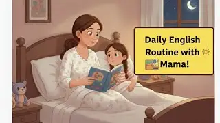 Mother & Daughter Daily Routine 👩&zwj;👧✨ | Basic English for Kids 📚