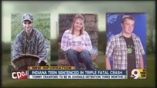 Indiana teen sentenced in triple fatal crash
