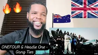 ONEFOUR & Headie One - Gang Ties (Official Video) | AMERICAN REACTION🔥🇺🇸