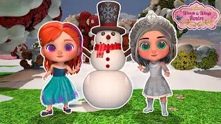 Let Us Build a Snowman ☃️❄️| Princesses Snow Adventures | Wands & Wings Junior