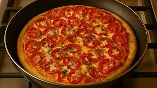 No Knead PIZZA,No Oven needed - Pizza Ready in 6 Minutes!