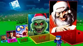 NE CHOISISSEZ PAS LE MAUVAIS TROU GÉANT SUR MINECRAFT ! Père Noel, Grinch, Zootopie, Stranger Things