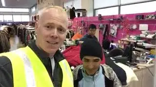 Me and Jim Keady when i arrived as a Refugee in Greece