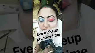👁️ eye makeup practice time #bollywood #song #bridal