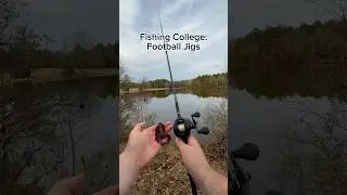 Football jigs made easy for winter fishing! #bassfishing #fishing