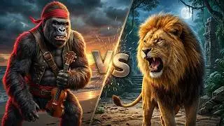 Zoo-Piraten-Party! Gorilla und Löwe rocken den Strand