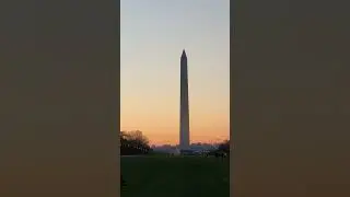 SUNSET OVER WASHINGTON DC!!! 🌇 ✨️👌