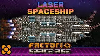 Build a LASER Spaceship for the inner Planets! Factorio Space Ship Design
