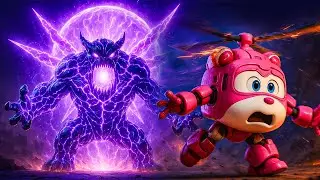 Stopping the Cosmic Monster | Ultra-Long Cinematic Version  | Super Wings |  Child Safety Lessons