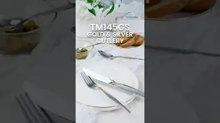 ✨ Gold & Silver Cutlery Set &ndash; Elegance Meets Durability 🍽️