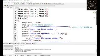 calculator software create using c programming