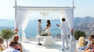 OUR WEDDING IN SANTORINI ❤️ SANTORINI GEM WEDDING ABROAD