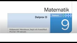 NP Matte åk 9 (del D 2016)