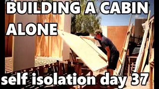 Building a Cabin, tiny house Alone in the Self Isolation (S1 Ep5)