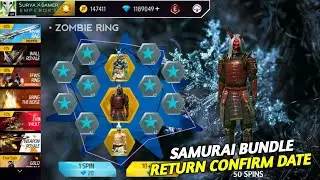 Finally Zombie Samurai Bundle Return Confirm date | Samurai Bundle Return Kab Aayega | Ff New Events