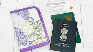 Work Flow - making voyage travel passport wallet #chezvies #walletmaking #sewing #fabricwallet